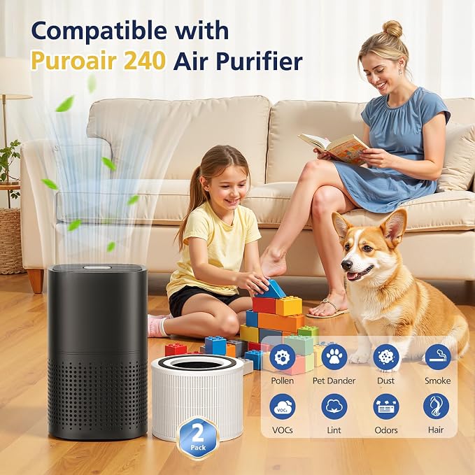 240 Filter Replacement for Puroair 240 Air Purifier, 3-in-1 Activated Carbon - Image 5