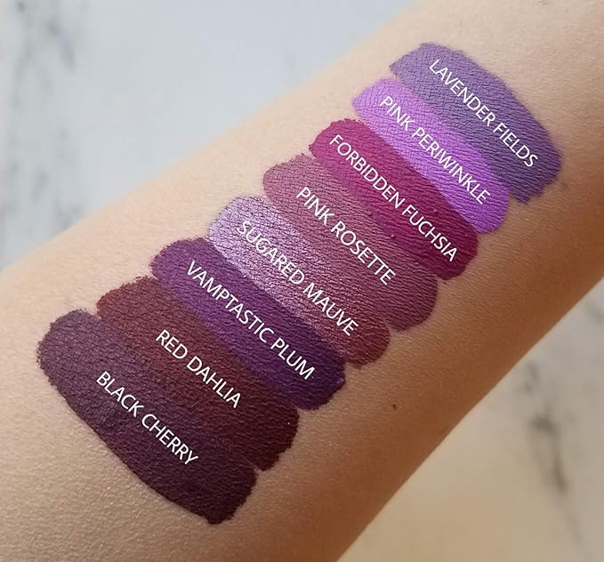 Aromi Matte Liquid Lipstick | Lilac Lip Color for Women, Pastel Purple Pink Shade, Bright Lavender, Long-lasting, Vegan (Pink Periwinkle)