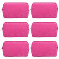 SOIDRAM Makeup Bag Preppy Cosmetic Bag Bulk Makeup Pouch Personalize Travel Toiletry Bag Organizer Cute DIY Makeup Brushes Storage Bag for Women