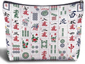 Mahjong Gifts for Women, Chinese Mahjong Tile Makeup Bag, Gifts for Mahjong Players Lovers, Mahjong Accessories and Gifts, Mahjong Cosmetic Bag Toiletry Bag for Women