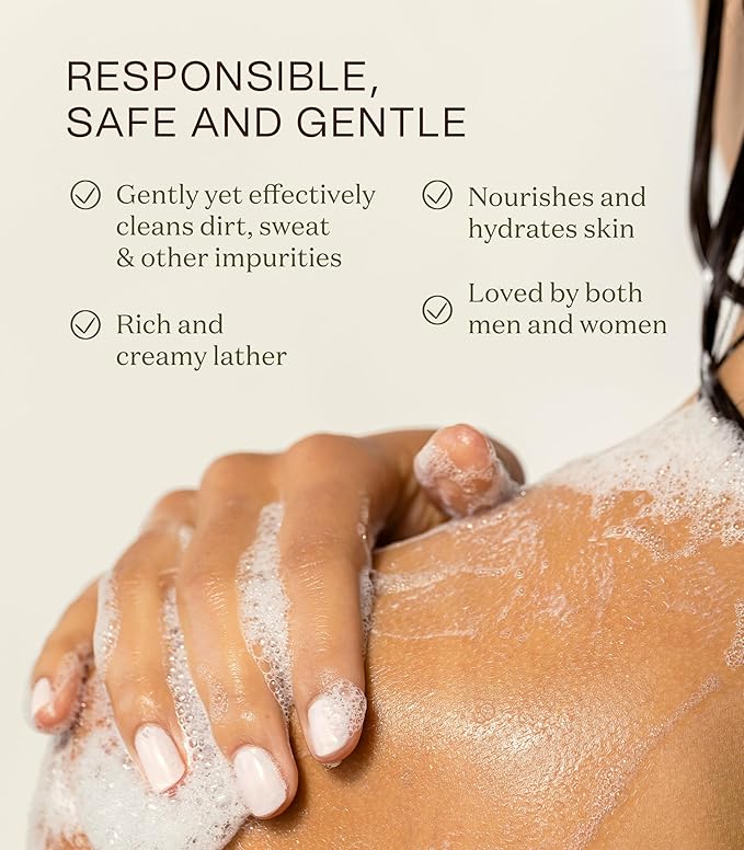 Ingreendients Moisturizing Body Wash For Dry, Sensitive & All Skin Types - Natural, Organic, Non-Toxic, pH Balanced, Vegan, Sulfate-Free, Paraben-Free, Gluten-Free (16 FL. OZ)