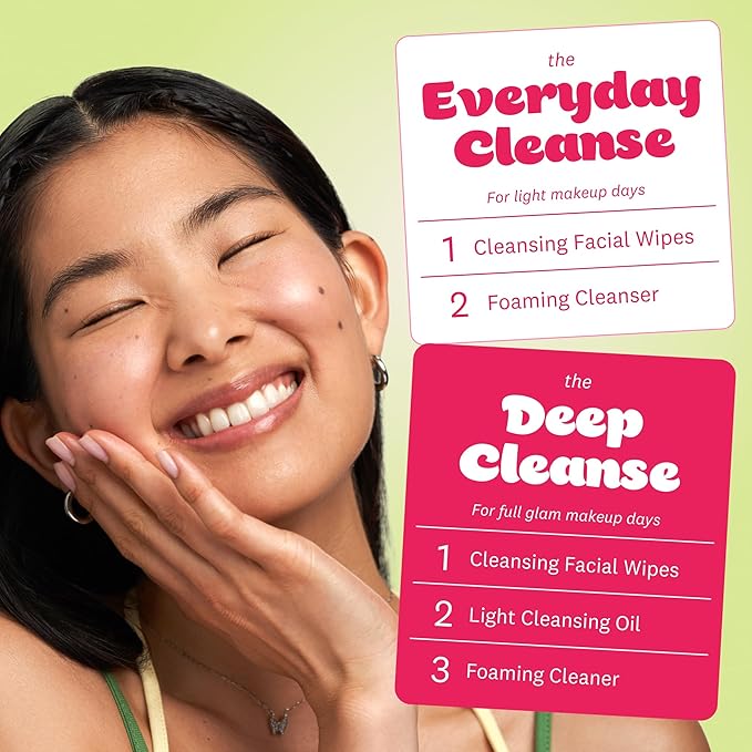 The Face Shop Rice Water Bright Makeup Remover Wipes for Face with Rice Extract, Brightening, Moisturizing, Infused with Cleansing Milk, Vegan Disposable Cleansing Facial Wipes, Korean Skin Care
