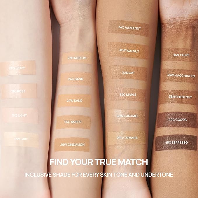 BANILA CO Covericious Ultimate Cover Cushion | Up to 100HR Long-Wear Foundation | 20 Shades for All Skin Tones | Matte & Lightweight Finish | Korean Cushion Foundation (14g / 0.49 oz), 24W SAND
