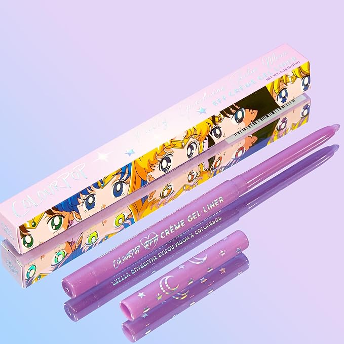 ColourPop x Sailor Moon Crème Gel Waterproof Eyeliner - 18HR Wear, Ultra-Pigmented Eyeliner Pencil with Matte & Metallic Finishes - Smudge-Proof, Vegan & Cruelty-Free - Azabu-Juban (0.01 oz)