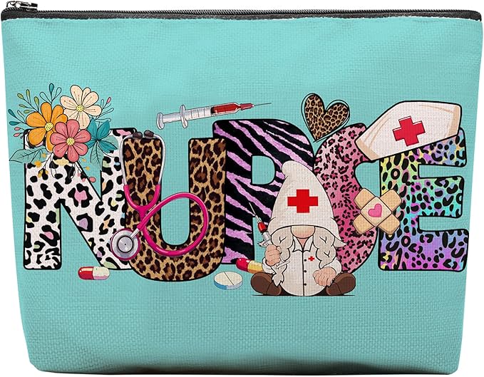 Nurse Gifts for Women Makeup Bag, Gifts for Nurses Female, Nurse Accessories Bag for Work, Nursing Essentials for Nurses, Best New Nurse Gifts Supplies Pouch