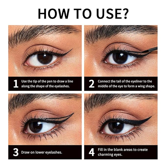 MAEPEOR Ultra-Fine Liquid Eyeliner Light Brown High-Pigmented Matte Eyeliner Pen Stay All Day Makeup with Fine Brush Tip (L03 Safari Matte)