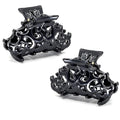 Camila Paris CP2391/2 Set of 2 French Hair Clip for Women, Small Black Antique, Girls Hair Claw Clips Jaw Fashion Durable and Styling Hair Accessories for Women, Made in France