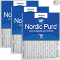 Nordic Pure 20x25x2 Pleated MERV 12 Air Filters 3 Pack by NordicPure