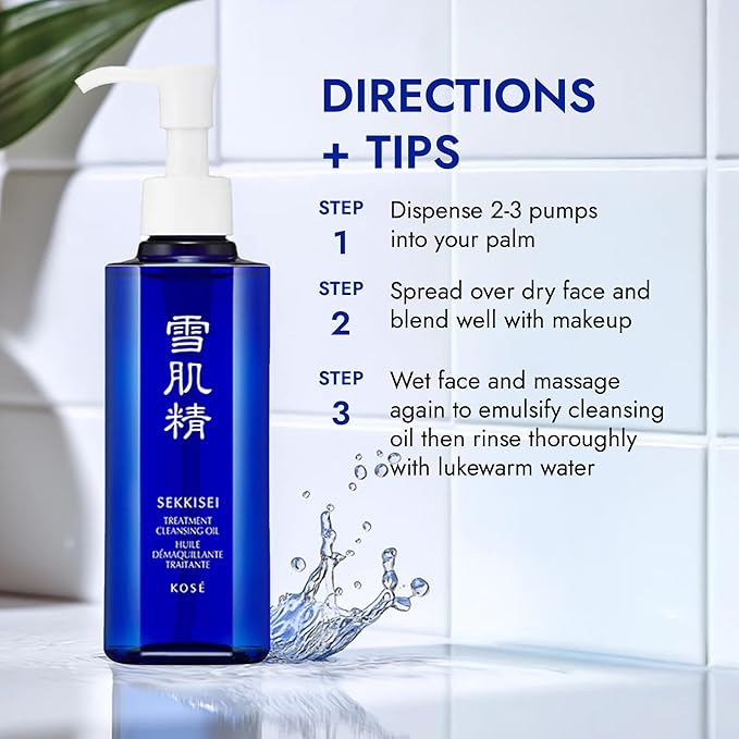 SEKKISEI Treatment Cleansing Oil, Facial Cleanser & Makeup Remover, 10.1 Ounce