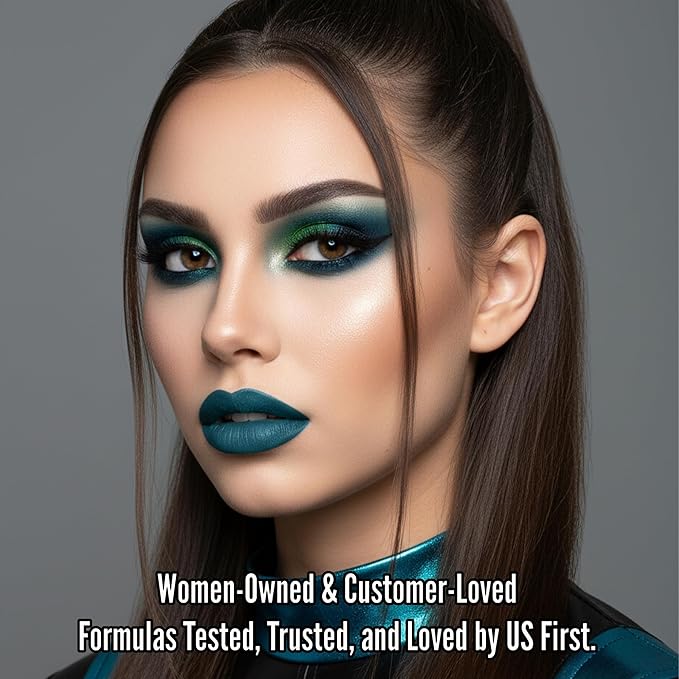 Mynena Cadet Blue Long Lasting Lipstick for Women Waterproof & Transfer-Proof | Hydrating with Shea Butter | Bold Pigment Intense Matte Color Lip Stain | Talc-Free & Vegan Product that Performs | Ivy