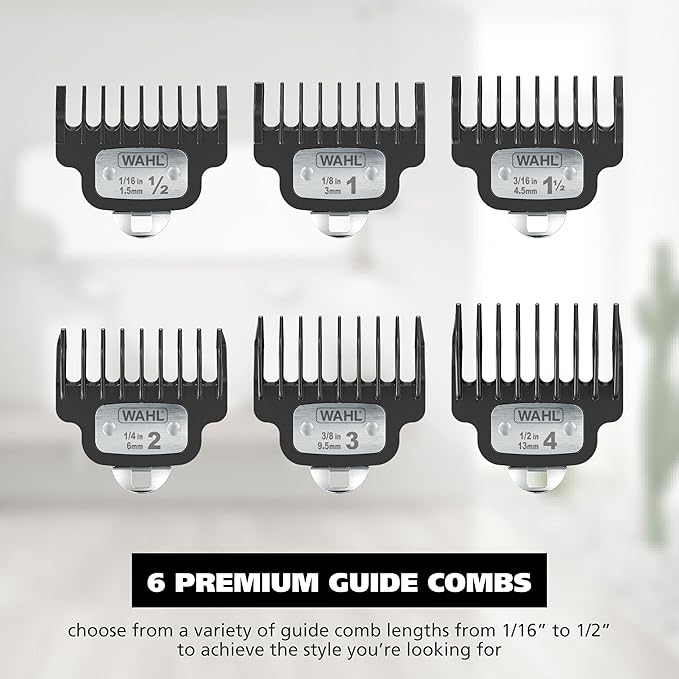 Wahl USA Pro Series Forever BladeTM Stainless Steel Cordless Rechargeable Beard Trimmer for Men with No Slip Grip & USB Charge – Model 3026017