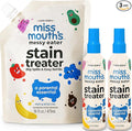 Miss Mouth's Messy Eater Stain Treater - 2 Pack Stain Remover Spray and 16oz Refill Pouch