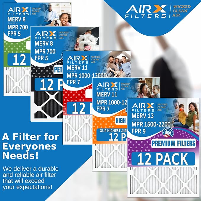 13x21.5x1 Air Filter MERV 11 Rating, 12 Pack of Furnace Filters Comparable to - Image 5