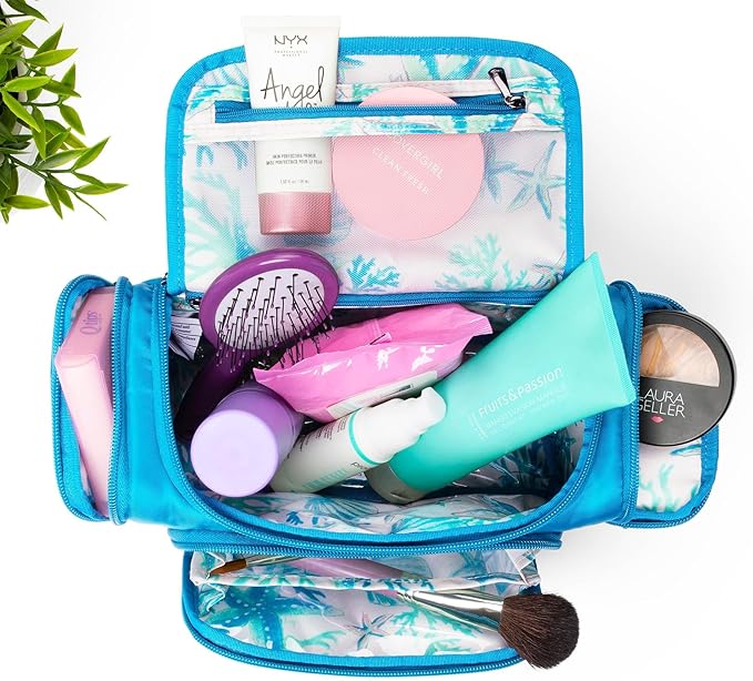 Lug Trolley Medium Cosmetic Case, METALLIC BLACK