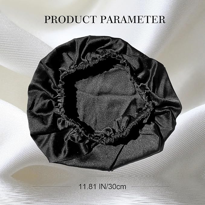 Satin Bonnet Silk Bonnet for Sleeping Women Double Layer Hair Bonnet Wrap Sleep Cap Gifts for Women Curly Hair