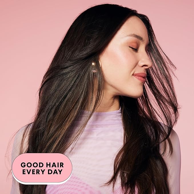 MONDAY HAIRCARE Smooth Shampoo + Conditioner Bathroom Set (2 Count) 12 oz Each For Frizzy, Coarse & Curly Hair Made with Coconut Oil, Shea Butter & Vitamin E 100% Recyclable Bottle Pink