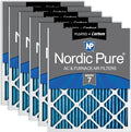 Nordic Pure 12x12x1 Pleated Air Filters MERV 7 Plus Carbon 6 Pack by NordicPure