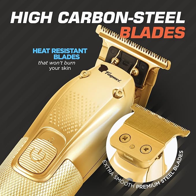 Fagaci Men's Hair Trimmer - Turbo Power with Precise Cutting, Adjusted Zero Gap Blades for Clean and Fine Cuts