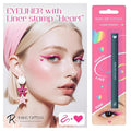 2-in-1 Eyeliner Stamp, Pigmented Intense Black Formula, Smudge-Budge Proof, Sweatproof, 24 Hour Stay Eyeliner Stamp Star Butterfly or Heart (Pink Heart)
