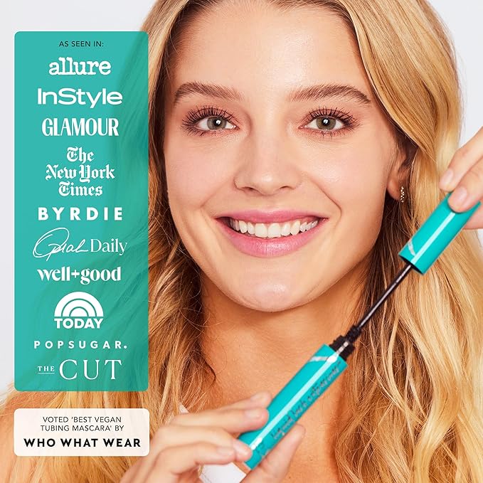Thrive Causemetics Liquid Lash Extensions Mascara, Tubing Thrive Mascara Lengthening, Volumizing & Curling, Smudge Proof, Washable, No Clumping or Flaking, Vegan & Cruelty Free, Nola (Deep Blue)