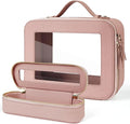 Clear Makeup Bag with Mini Cosmetic Bags,Travel Toiletry Bag for Women,Portable Cosmetic Bag Case, Transparent Waterproof Cosmetic Organizer Storage Bag for Women Men