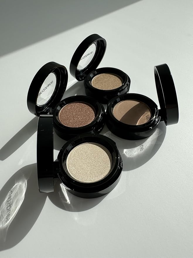 Sandstone Scandinavia Eyeshadow for Sensitive Eyes, Eyeshadow with Long Durability, Allergy Certified, Fragrance-Free and Vegan Eye Make-Up, Hypoallergenic Make-Up (584 Dark Bronze)