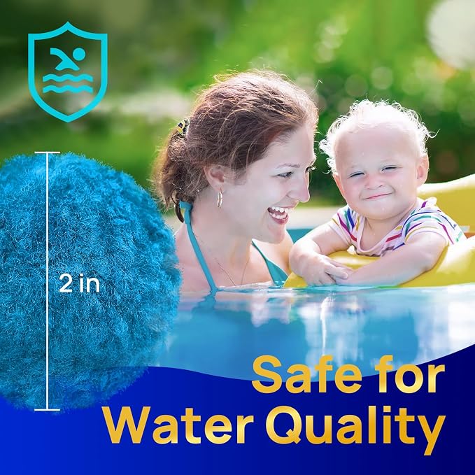 AQUASTRONG Pool Filter Balls for Sand Filter Pump, 3.1 lbs Reusable Sand Filter - Image 4