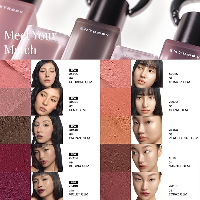 Entropy Charm Tint Blurry Line - Makeup for Soft, Blurred Finish | Lightweight, Long-Lasting Tint for Natural Look G4 Garnet Gem