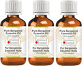 Greenwood Essential Pure Bergamot Essential Oil (Citrus bergamia) Steam Distilled (Pack of Three) 100ml X 3 (10 oz)