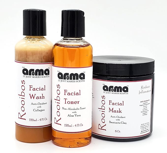 Our Aroma Rooibos Toner for Sensitive Skin | Purifies Pores, Tones, Calms & Clears Skin | with Aloe Vera & Witch Hazel | Cruelty Free | Paraben Free | Vegan