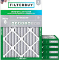 Filterbuy 30x32x2 Air Filter MERV 8 Essential Dust & Allergy Defense, by Filterbuy