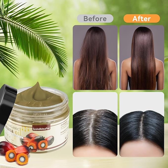 100% Unrefined Raw Batana Oil for Hair Growth,Dr. Sebi Batana Oil from Honduras,Natural Hair Growth Oil Prevents Hair Loss,Repair Damaged Hair.Eliminates Split Ends for Men & Women 4.23 OZ
