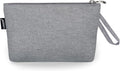 Gloppie Makeup Bag for Purse Travel Cosmetic Bag for Women Small Zipper Makeup Pouch Grey