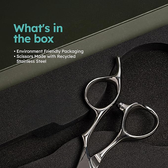 K9 6" Professional Thinning Shears for Hair Cutting – Removing Large Sections of Hair Effortlessly, Leaving No Marks, Barber Shears with Premium VG10 Steel, Lightweight, Razor-Sharp, Thinning Rate 50%