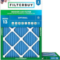 Filterbuy 14x16x1 Air Filter MERV 13 Optimal Smoke & Allergy Defense, by Filterbuy