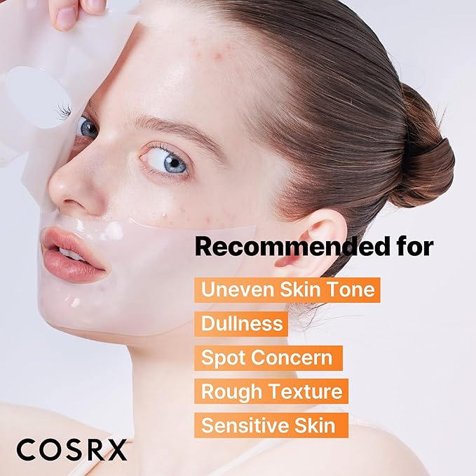 COSRX The Alpha-Arbutin Discoloration Care Hydrogel Face Masks Skincare 3 EA, Collagen Face Mask, Travel Essentials, Overnight Face Mask, Korean Skin Care, Stocking Stuffers