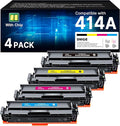 414A 414X Toner Cartridges M479fdw: Compatible Replacement for HP 414A Toner Cartridges 4 Pack, Works with HP Color Laserjet Pro MFP M479fdw Toner, Pro M454dw M454dn M480f M455dn Series Printer︱W2020A