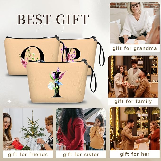 Birthday Inspirational Bridesmaid Proposal Team Small Gifts for Women Mom Aunt Teacher Sister Coworkers Makeup Cosmetic Bag Travel with Mirror Mothers Day Christmas Graduation I