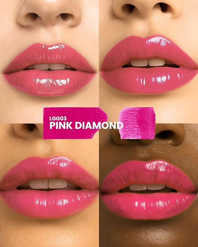 SIIA Cosmetics Change Agent Shine Lip Gloss in Pink Diamond