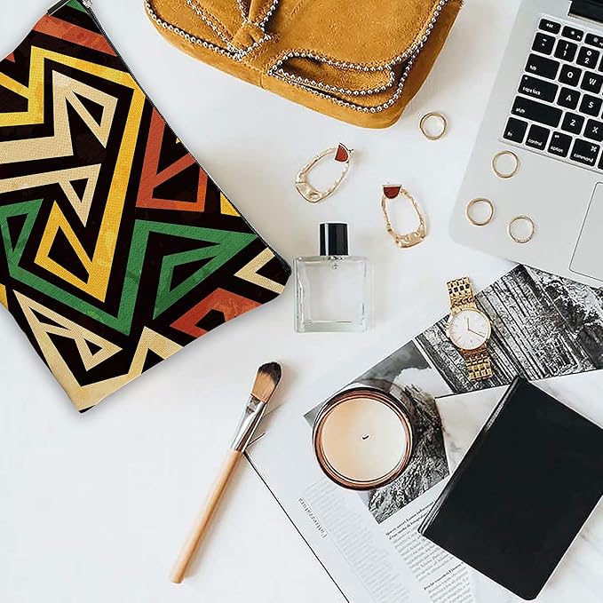 Makeup Bag Graffiti Pattern Cosmetic Bag Mini Portable Travel Toiletry Bag Organizer Makeup Brushes Aesthetic Accessories Waterproof Storage Bag for Women
