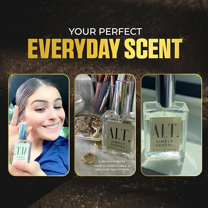ALT. FRAGRANCES Simply Santal Extrait de Parfum Unisex Perfume Inspired by Santal 33 Perfume 60ml