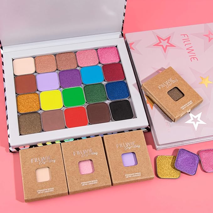 Matte Single Eyeshadow Refill – Bunny Green, High-Pigment, Blendable & Long-Lasting, Pressed Powder with Metal Pan, DIY Magnetic Palette Compatible, Easy to Apply & Remove