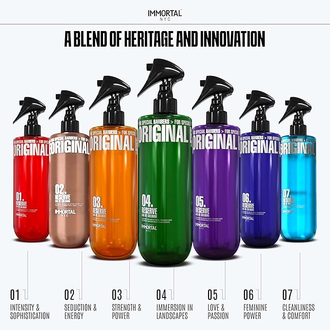 Immortal NYC Reserve 02, After Shave Spray Premier Men's Cologne, 17 oz - Exclusive Barbers - Softens Skin - Refreshes/disinfects and Relieves Face and Skin - Moisturizing Formula After Shaving