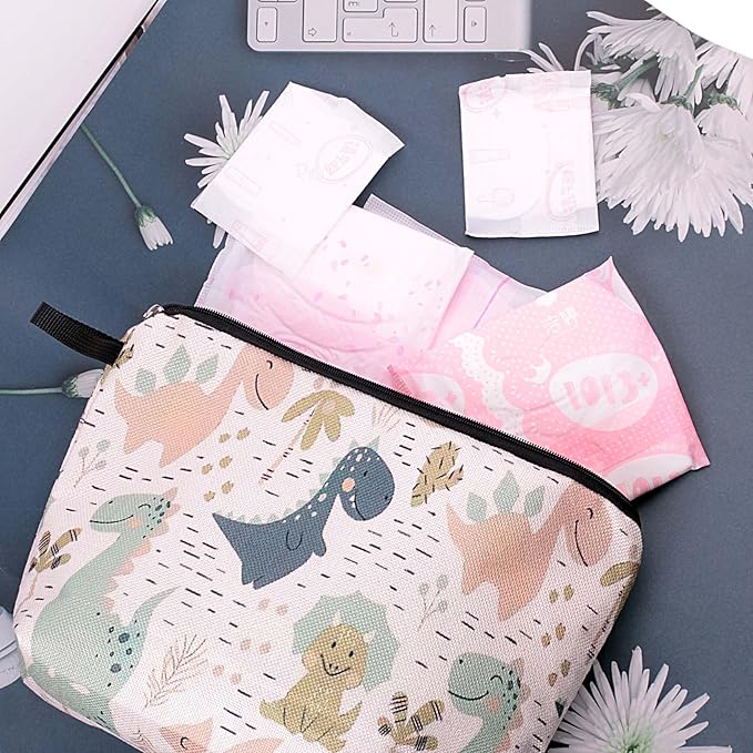 Cute Animal Lovers Gifts Dinosaur Cosmetic Bag Makeup Pouch with Zipper (dinosaur)