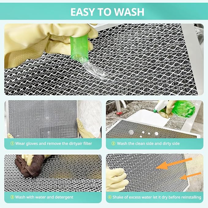 14x24x1 Electrostatic Air Filter, Washable & Reusable Aluminum AC/HVAC Furnace - Image 6