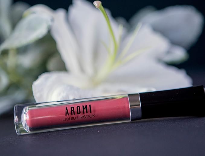 Aromi Matte Liquid Lipstick | Long-Lasting, Burnt Orange Lip Color, Pumpkin Spice, Nutmeg, Vegan, Cruelty-Free, Waterproof, Fall Makeup (Terra Cotta)