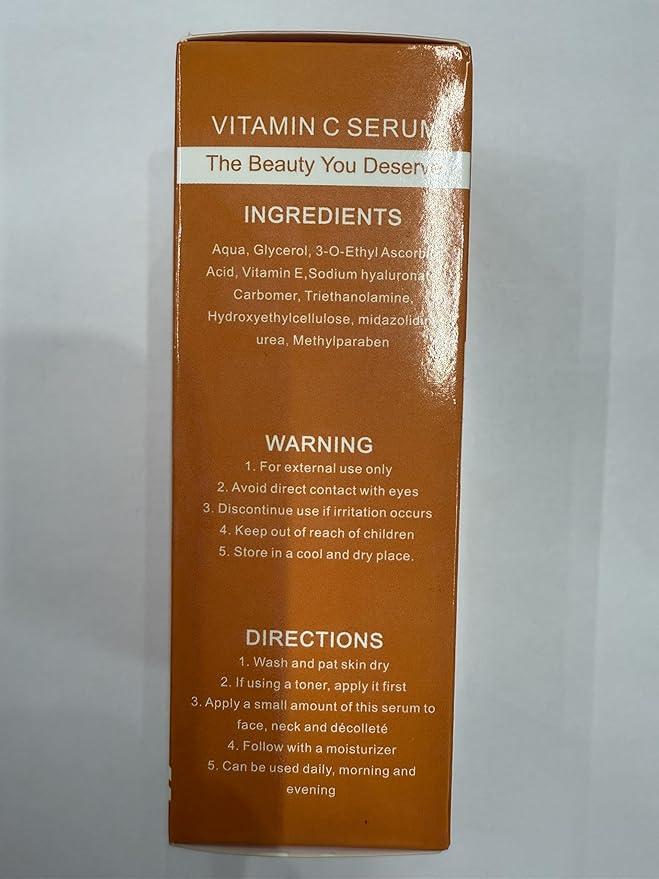 Premium 20% Vitamin C Serum for Face with Vitamin E, Sodium Hyaluronate - Boost Skin Collagen,Hydrate & Plump Skin, Anti Aging & Wrinkle Facial Serum (1 Fl Oz, Scented)