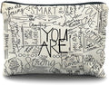 Inspirational Canvas Makeup Bag for Teen, Mental Health Gifts for Teen Girls, Inspirational Gifts for Women