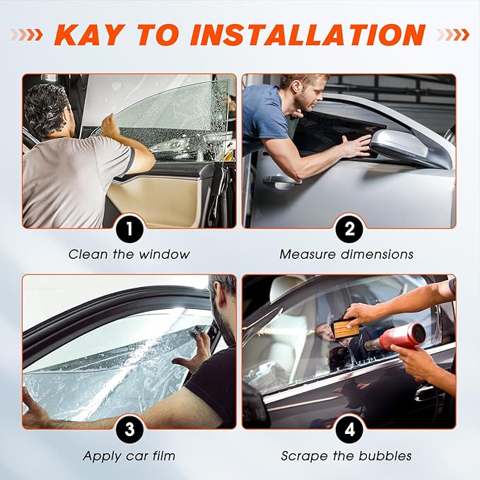 [2025 Upgrade] PAMAGOO Car Window Tint 35% VLT, 35 Percent Nano Ceramic Window Roll 20"Inch x 20'Ft, Automotive Car Tint for Privacy Sun & Glare Protection UV Heat Blocking, Scratch Resistant 5-Layer