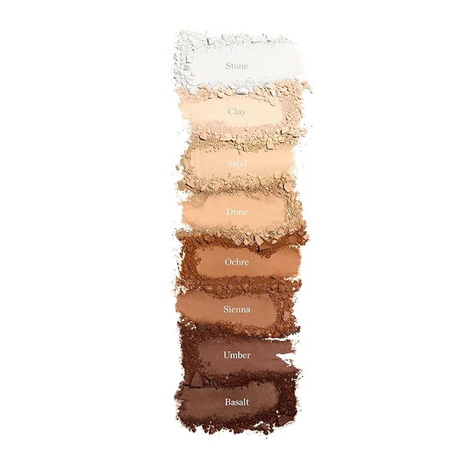 Ogee Sculpted Skin-Perfecting Makeup Setting Powder - Dune - FULL SET (Case & Refill) - Lightweight Powder Foundation Made with 70% Organic Ingredients